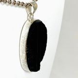 Black Tourmaline Oval Raw Pendant KPGJ4598