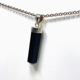 Black Tourmaline Point Pendant 5cm