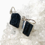 Black Tourmaline Raw Earrings KEGJ987