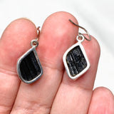 Black Tourmaline Raw Earrings KEGJ987