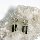 Black Tourmaline and Prasiolite Earrings KEGJ1519