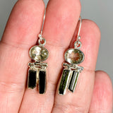 Black Tourmaline and Prasiolite Earrings KEGJ1519