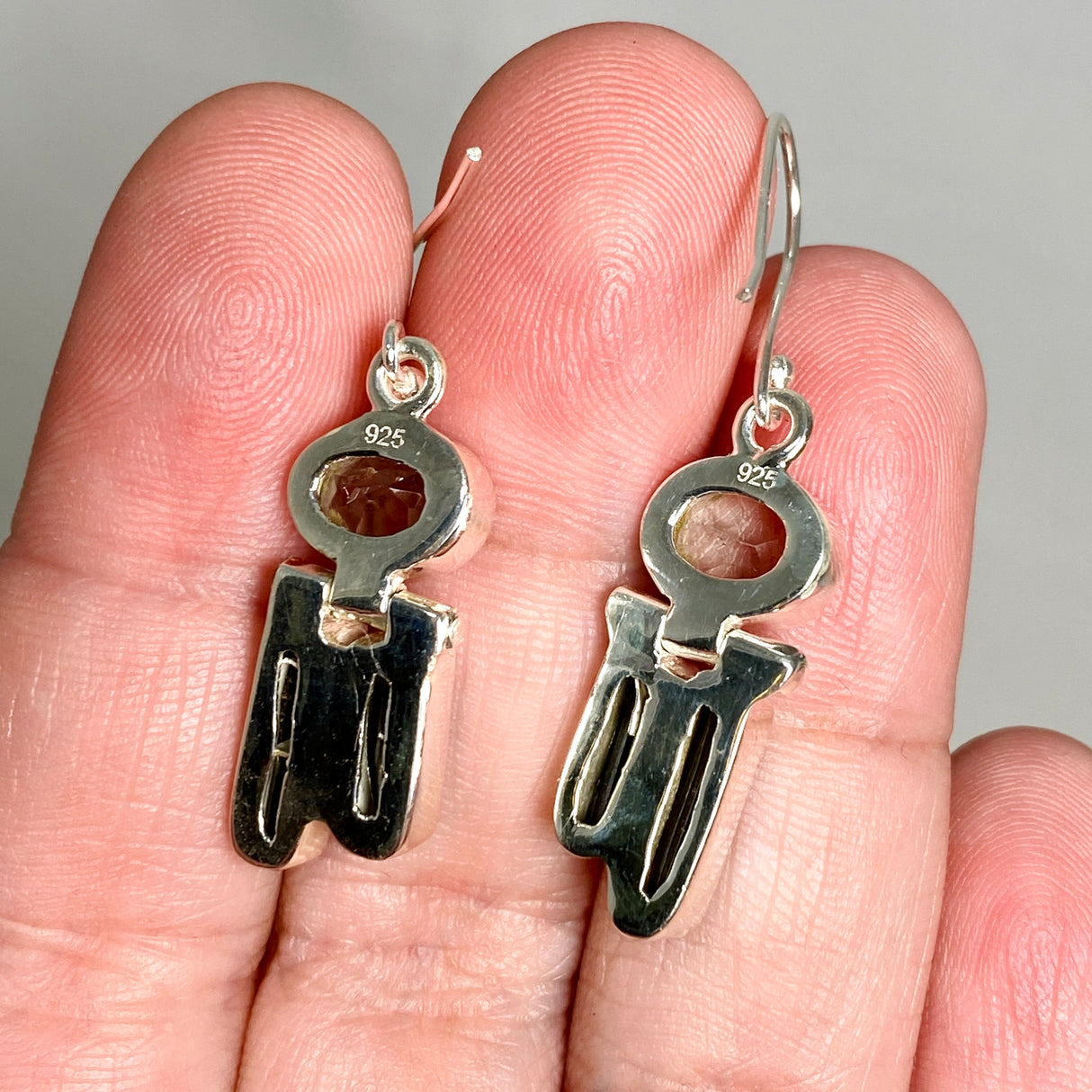 Black Tourmaline and Prasiolite Earrings KEGJ1519