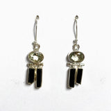 Black Tourmaline and Prasiolite Earrings KEGJ1519