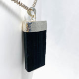 Black Tourmaline Raw Pendant KPGJ3694