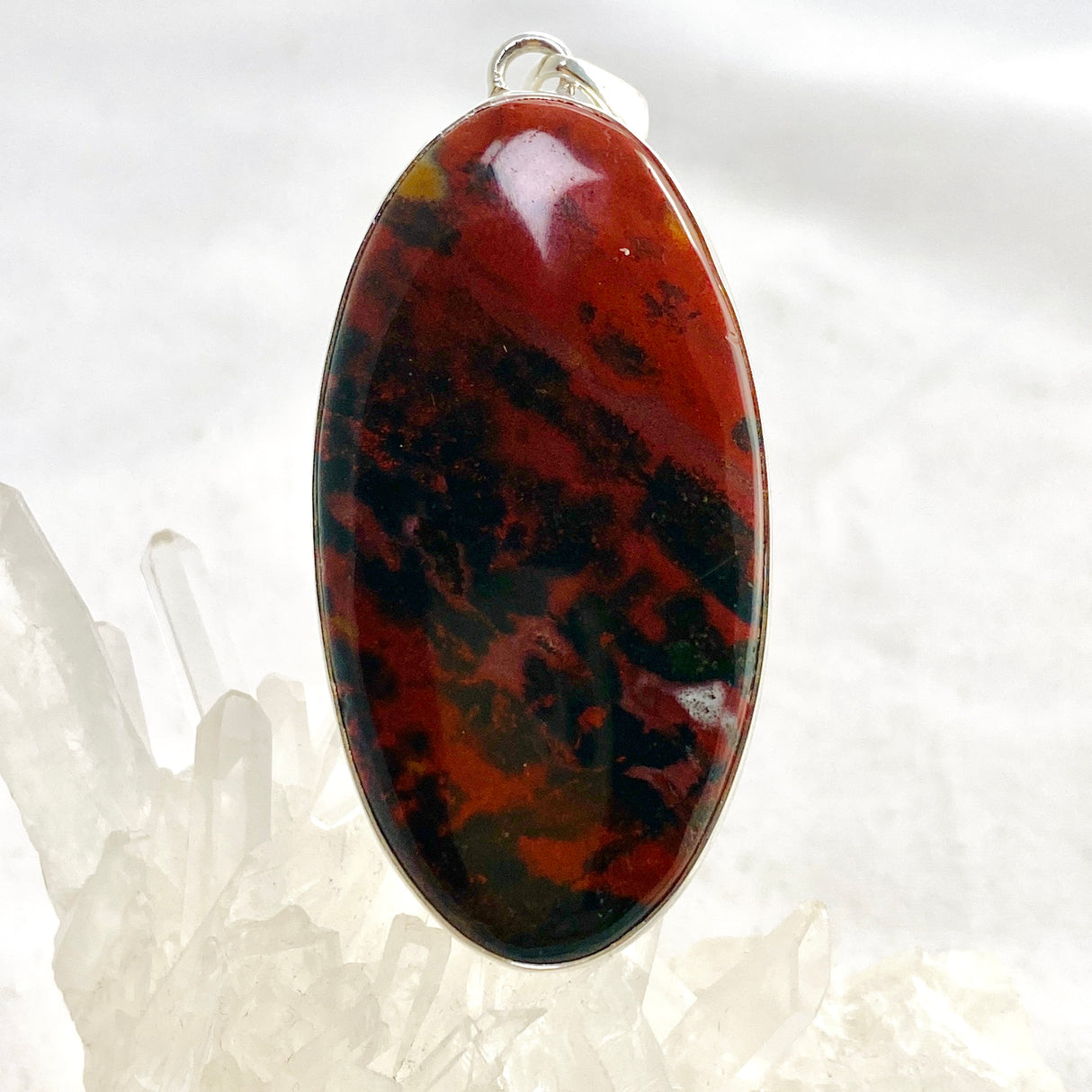 Bloodstone Oval Cabochon Pendant KPGJ4740