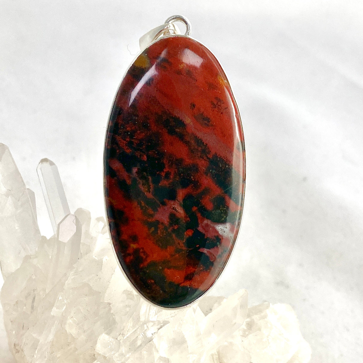 Bloodstone Oval Cabochon Pendant KPGJ4740