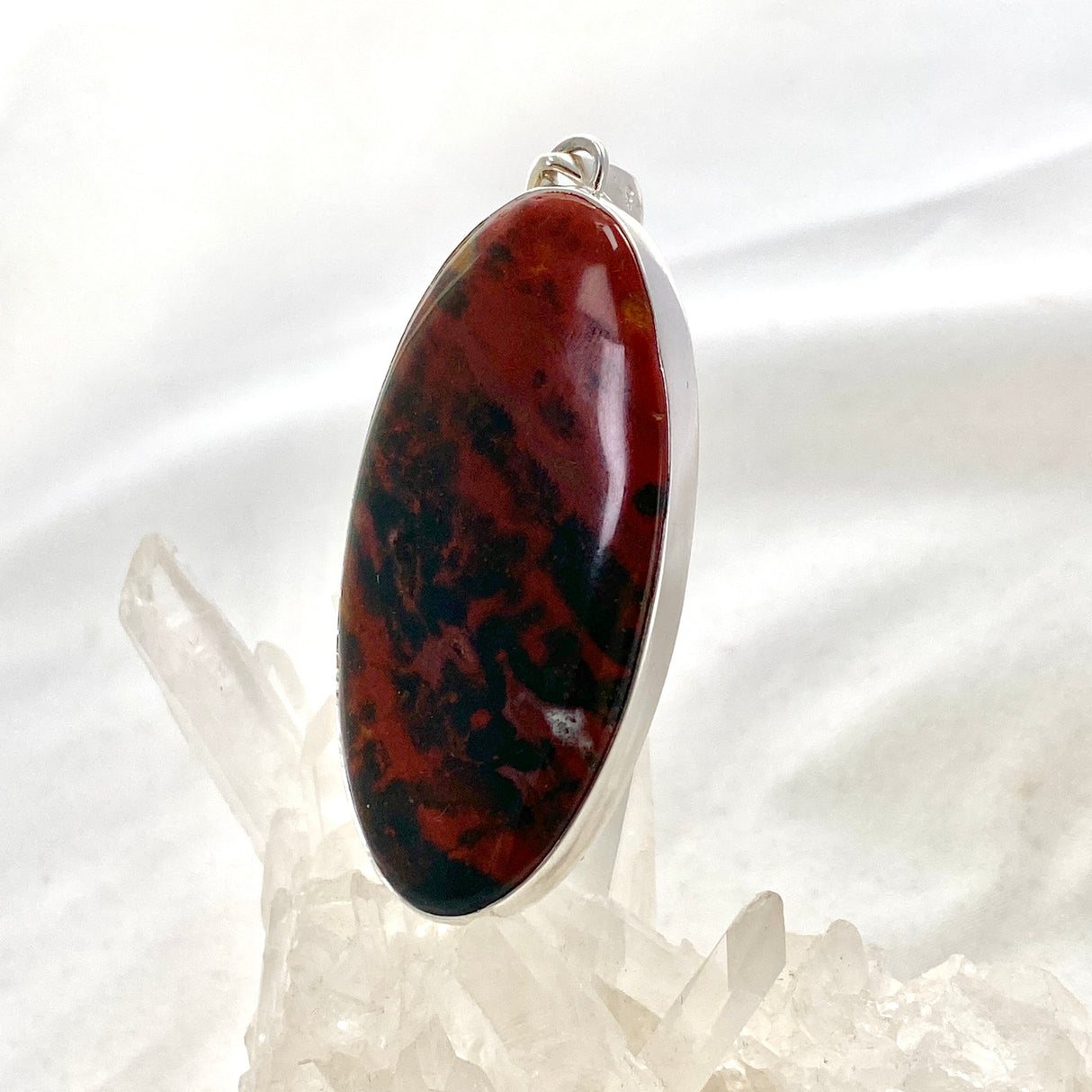 Bloodstone Oval Cabochon Pendant KPGJ4740