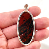 Bloodstone Oval Cabochon Pendant KPGJ4740