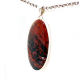 Bloodstone Oval Cabochon Pendant KPGJ4740