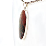 Bloodstone Oval Cabochon Pendant KPGJ4740