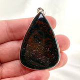 Bloodstone Teardrop Cabochon Pendant KPGJ4741