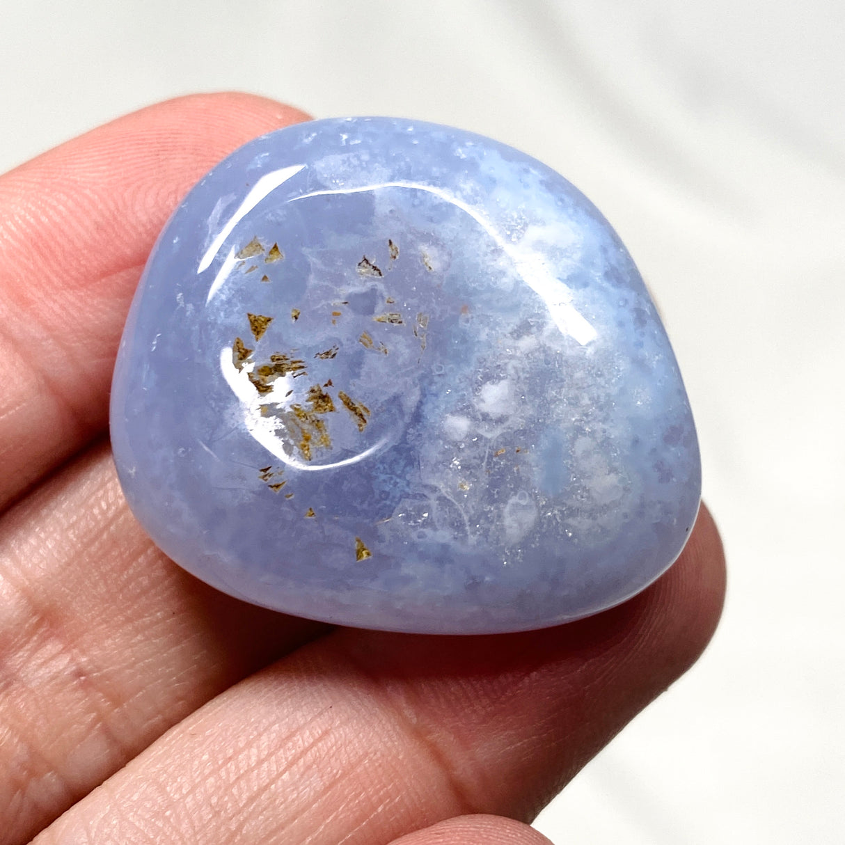 Blue Chalcedony Tumbled Stones