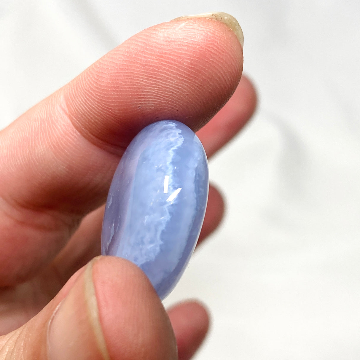 Blue Chalcedony Tumbled Stones