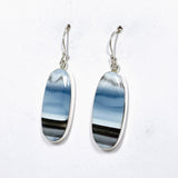 Blue Owhyee Opal Oval Cabochon Earrings KEGJ1534