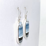 Blue Owhyee Opal Oval Cabochon Earrings KEGJ1534