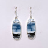 Blue Owhyee Opal Oval Cabochon Earrings KEGJ1535