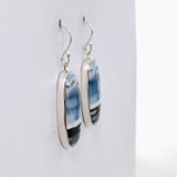 Blue Owhyee Opal Oval Cabochon Earrings KEGJ1535