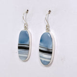 Blue Owhyee Opal Oval Cabochon Earrings KEGJ1536