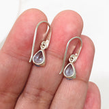 Blue Topaz Teardrop Faceted Earrings PEGJ170