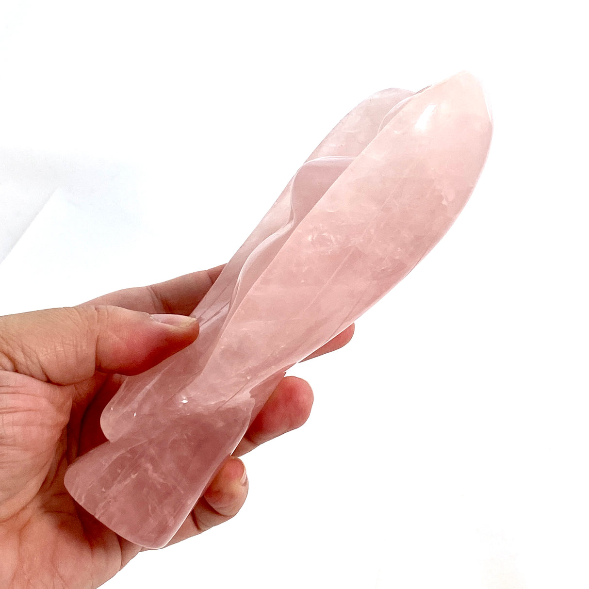 Rose Quartz Angel Goddess large 16cm