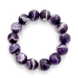 Chevron Amethyst Bracelet