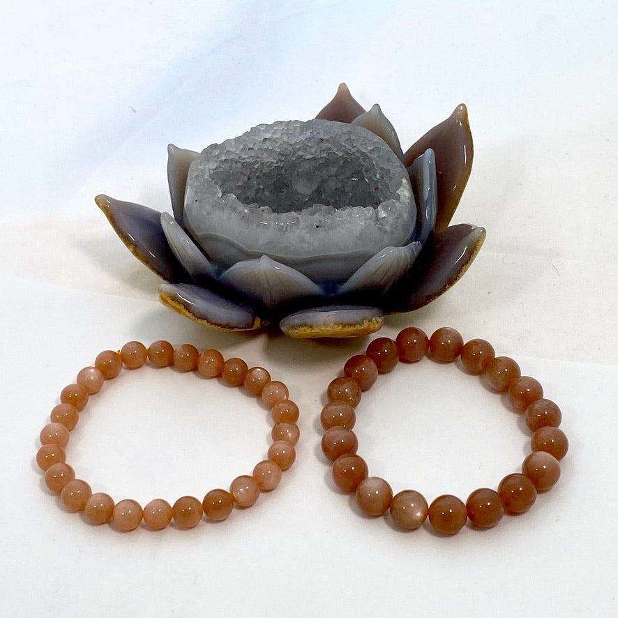 Moonstone (Peach) Bracelet