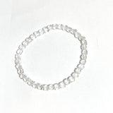 Faceted Square Gemstone Bracelet 3-4mm