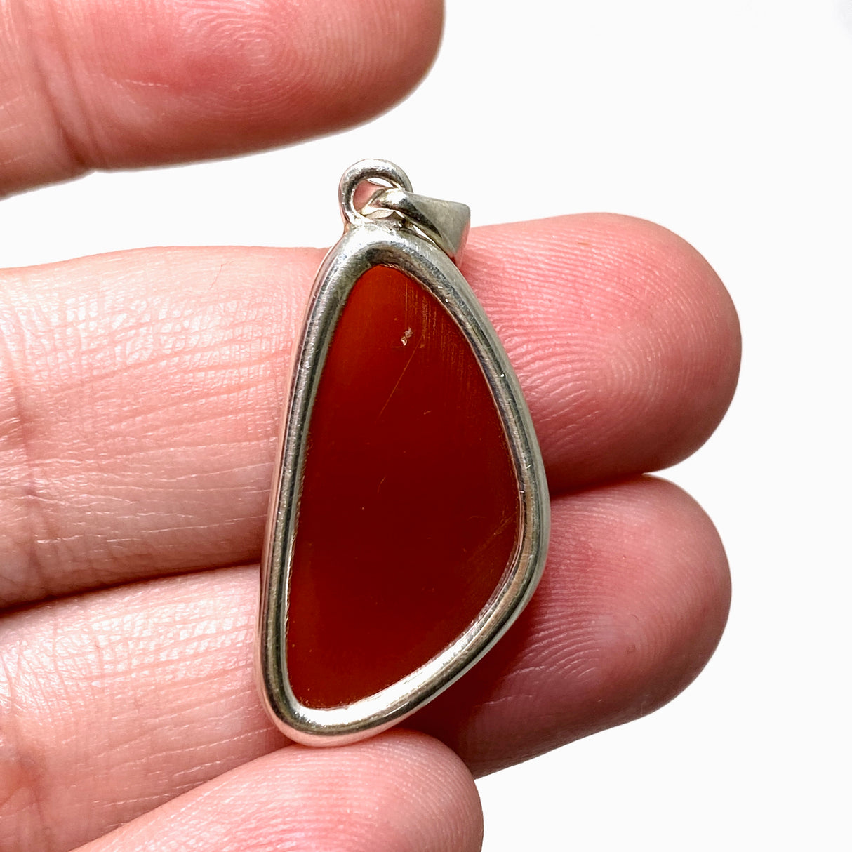 Carnelian Faceted Freeform pendant KPGJ4584