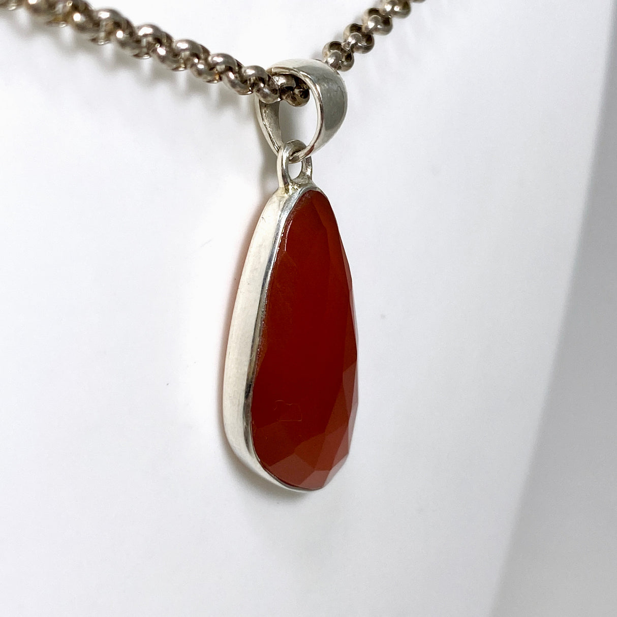 Carnelian Faceted Freeform pendant KPGJ4584