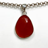 Carnelian Faceted Teardrop pendant KPGJ4583