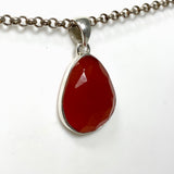 Carnelian Faceted Teardrop pendant KPGJ4583