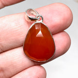 Carnelian Faceted Teardrop pendant KPGJ4583