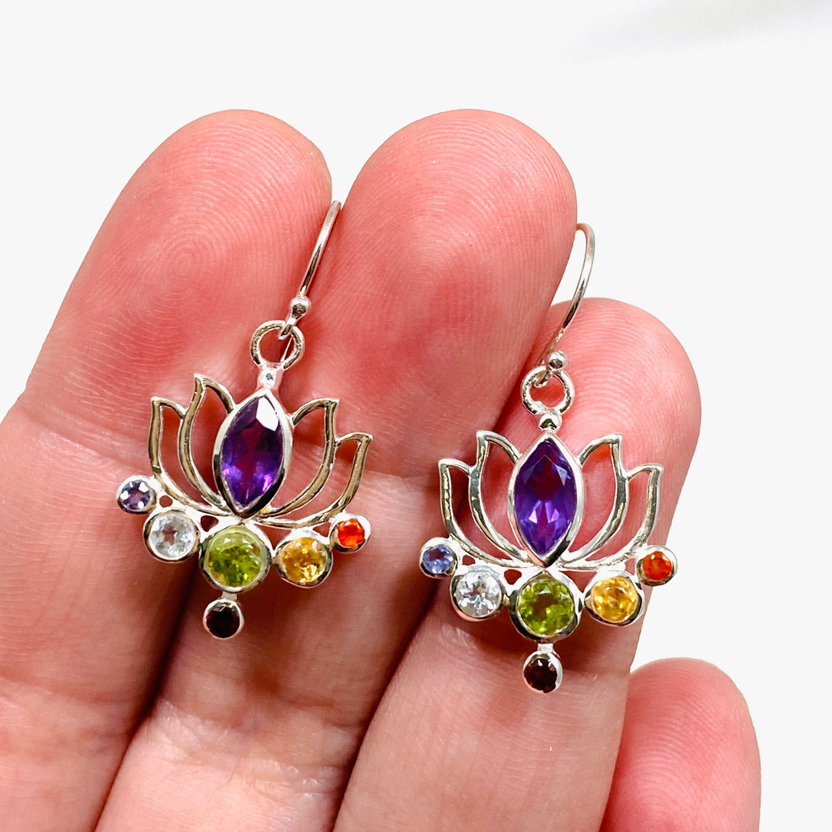 Chakra Lotus Earrings E2757