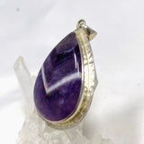 Chevron Amethyst teardrop pendant KPGJ2938