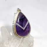 Chevron Amethyst teardrop pendant KPGJ2938