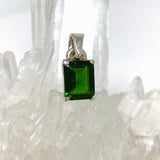 Chrome Diopside Emerald Cut Faceted Pendant PPGJ790