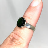 Chrome Diopside Oval Faceted Ring Size 7 PRGJ518