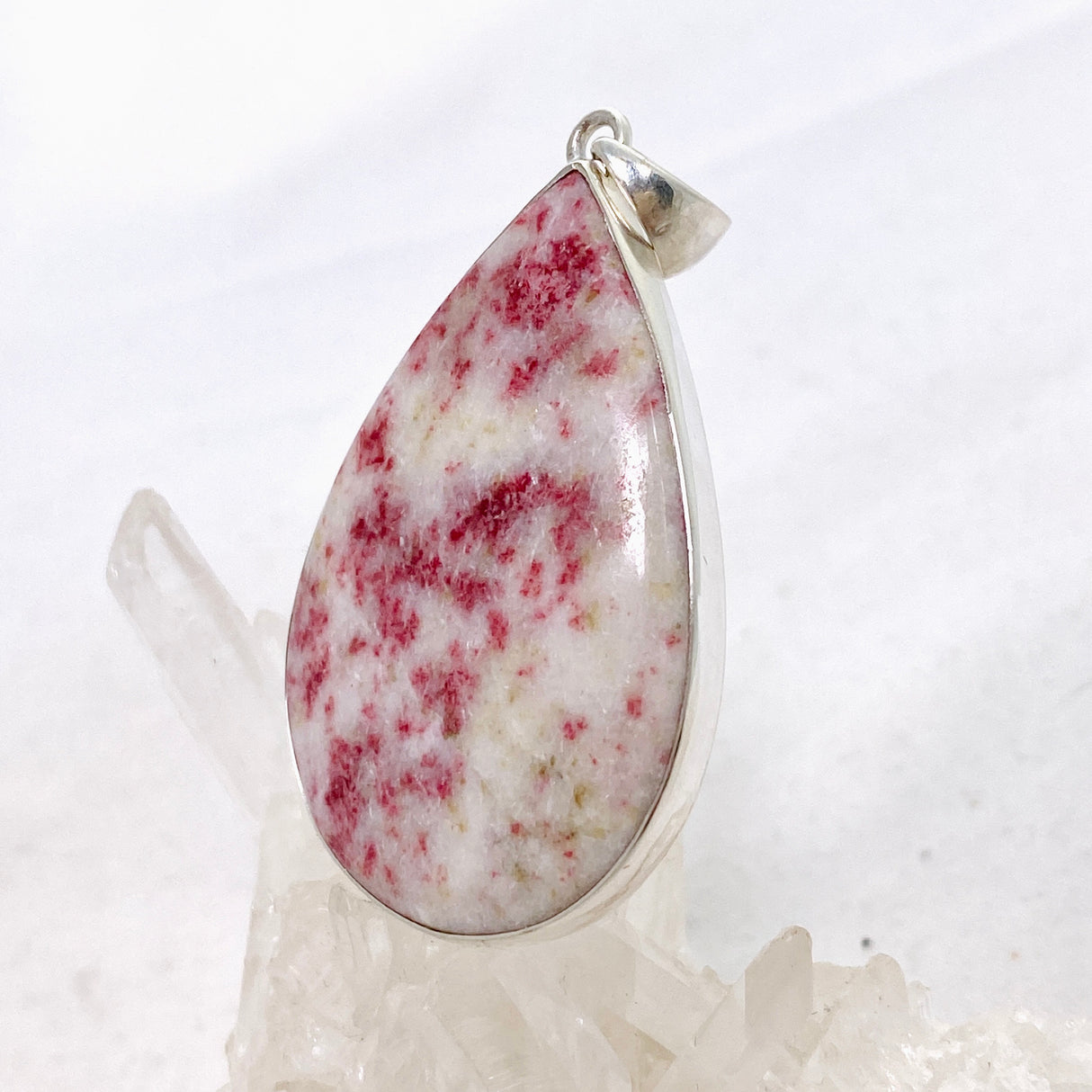 Cinnabar Teardrop Cabochon Pendant KPGJ4750