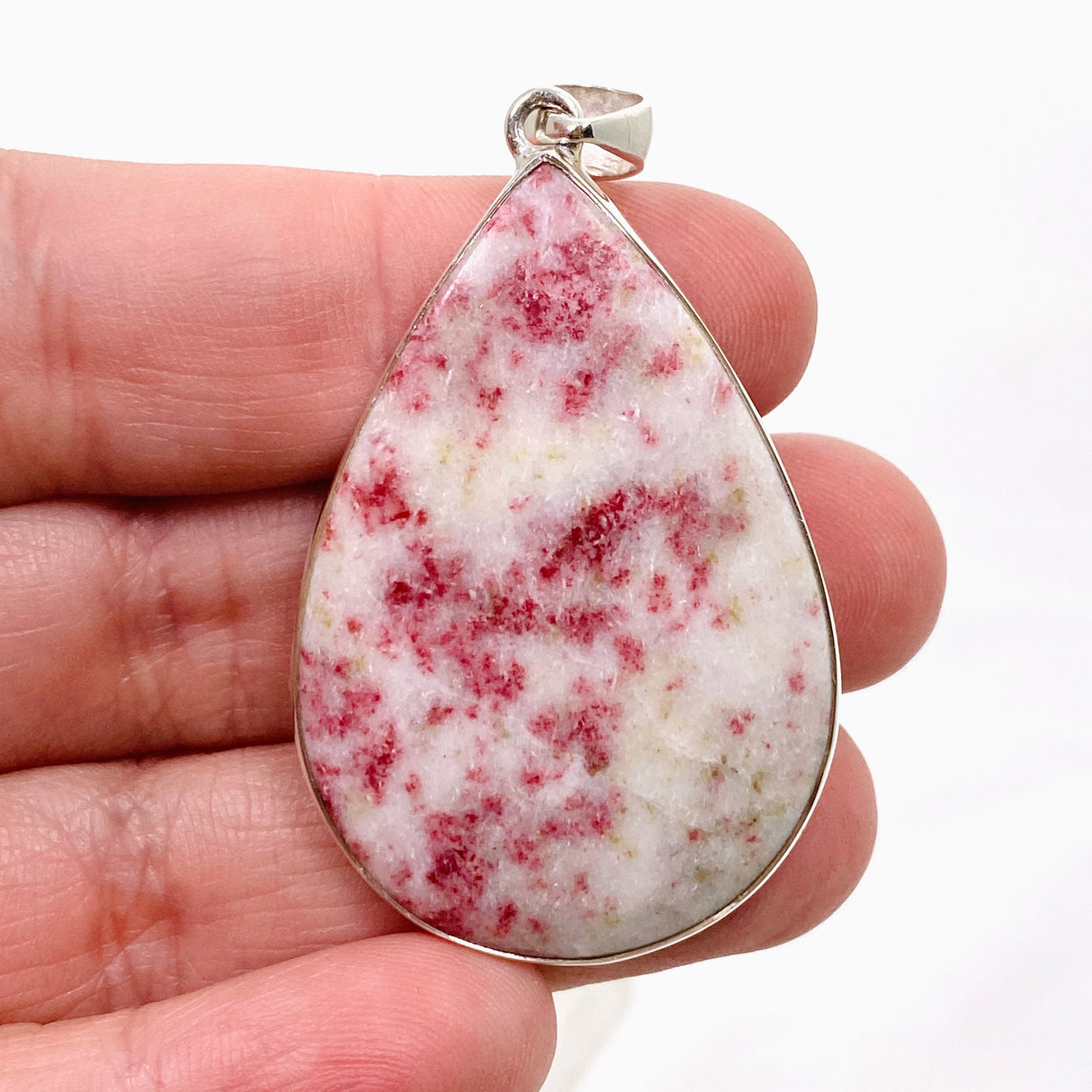 Cinnabar Teardrop Cabochon Pendant KPGJ4750