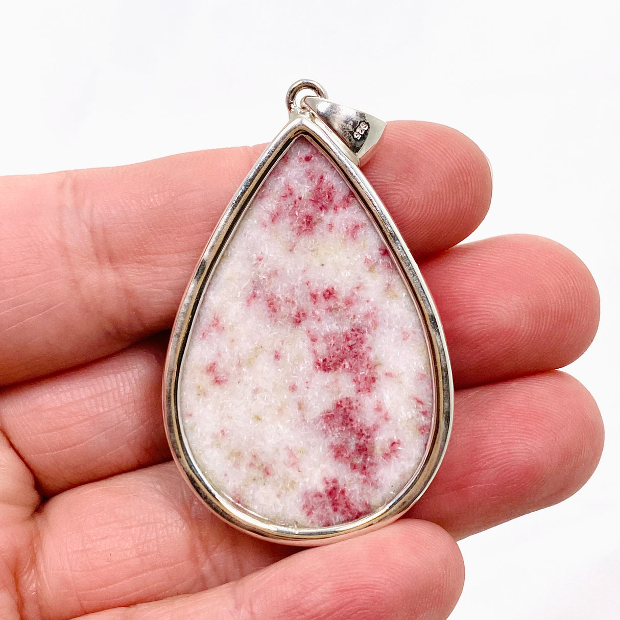 Cinnabar Teardrop Cabochon Pendant KPGJ4750