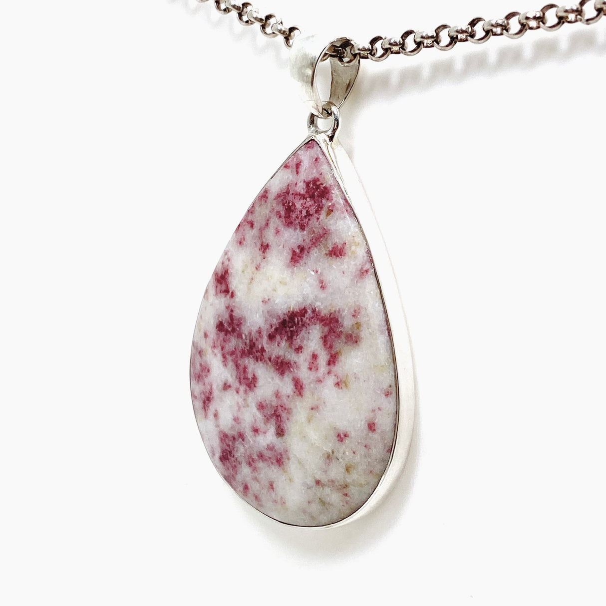 Cinnabar Teardrop Cabochon Pendant KPGJ4750