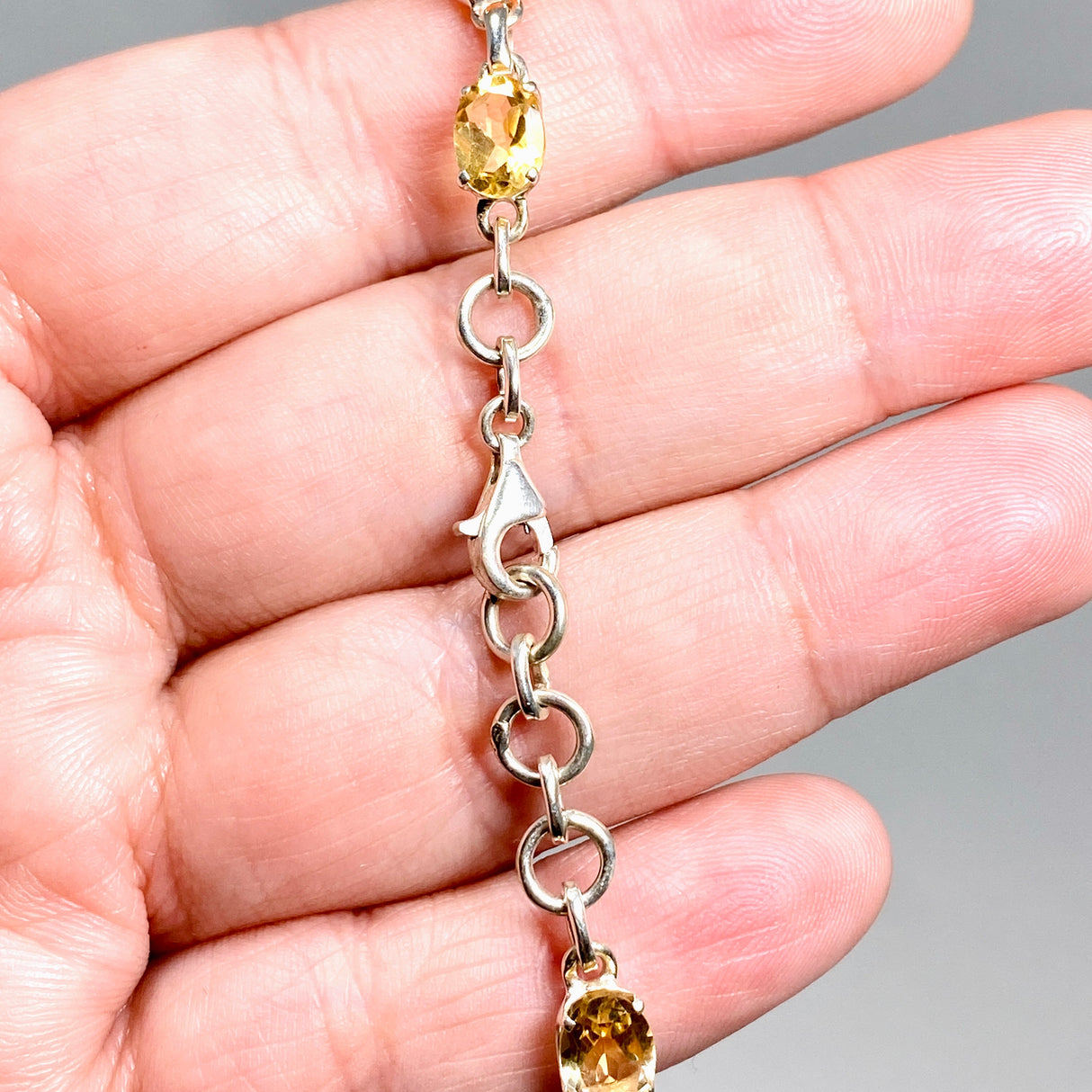 Citrine and Carnelian Oval Faceted Bracelet PBGJ002