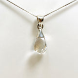 Clear Quartz Briolette Faceted Pendant PPGJ919