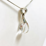 Clear Quartz Briolette Faceted Pendant PPGJ919