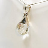 Clear Quartz Briolette Faceted Pendant PPGJ920