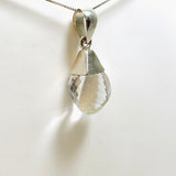 Clear Quartz Briolette Faceted Pendant PPGJ920