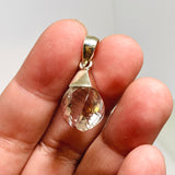 Clear Quartz Briolette Faceted Pendant PPGJ920