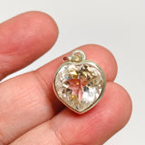 Clear Quartz Heart Faceted Pendant PPGJ806