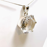 Clear Quartz Hexagon Faceted Pendant PPGJ936